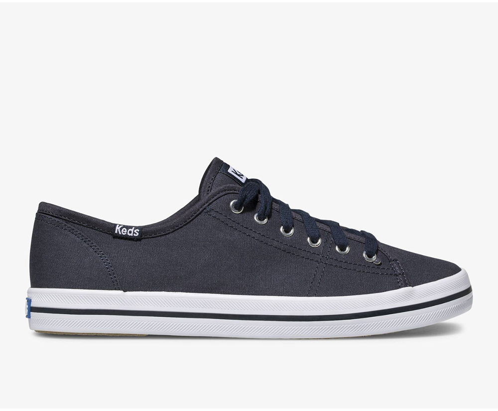 Keds Sneakers Navy - Washable Kickstart - Womens QOEMKX-478